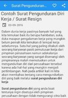 Surat Pengunduran Diri 海报