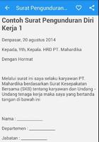 Surat Pengunduran Diri screenshot 1