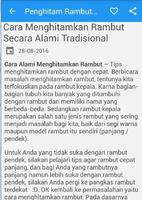 برنامه‌نما Menghitamkan Rambut Alami عکس از صفحه