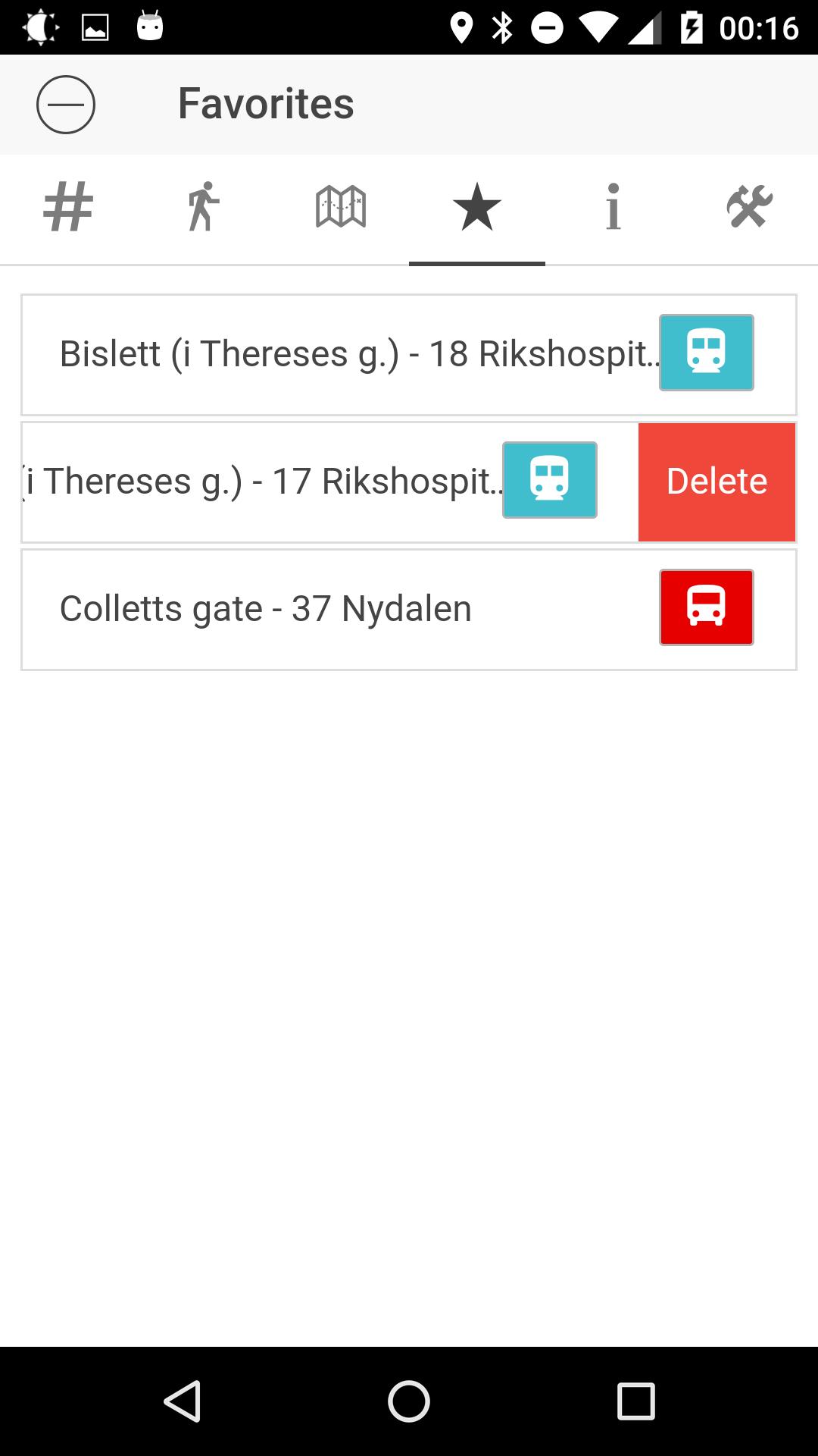 Ruter dele app Ruter dele app