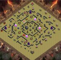 Top Town Hall 9 War Base Map تصوير الشاشة 2