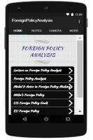 Foreign Policy Analysis Affiche