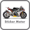 Desain Sticker Motor icon