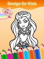 Coloring Game for Ever Girls পোস্টার
