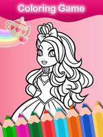 Coloring Game for Ever Girls capture d'écran 1
