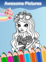 Coloring Game for Ever Girls capture d'écran 2