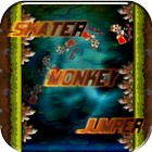 trampoline Skater Monkey Jump Zeichen
