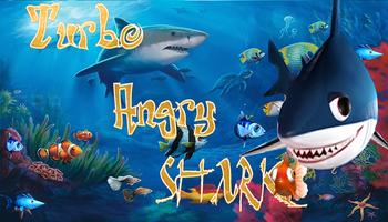 Turbo Angry Shark Fish Affiche