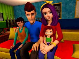 Virtual Happy Family Life Game ảnh chụp màn hình 2