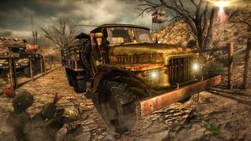 World War Army Cargo Truck: Battle Simulator captura de pantalla 2