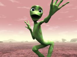 پوستر Green Alien Dance