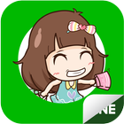 MILIN LINE Sticker-icoon