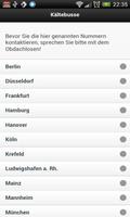 Kältebus Nummern screenshot 2