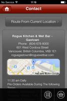 Rogue Kitchen&Wet Bar-Gastown capture d'écran 2