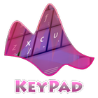 Techno roxo Keypad Layout ícone