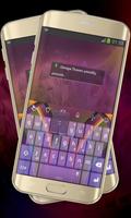 Techno roxo Keypad Layout Cartaz