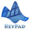 Textured blue Keypad Layout