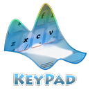 White and Blue Keypad Layout APK