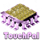 أصفر وردي النقاط TouchPal أيقونة