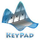 Grey Gradient Keypad Layout aplikacja