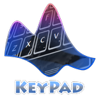Preto maciço Keypad Layout ícone