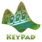 اخضر فسفوري Keypad نسق أيقونة