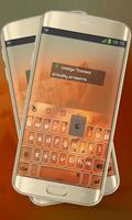 Orange Paint Keypad Layout poster