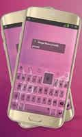 Muchacha rosada Keypad Diseño Poster