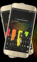 Pixelated Colors Keypad Layout Affiche