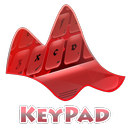 Red Hexagons Keypad Layout APK