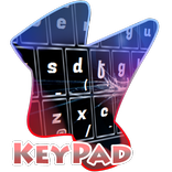 Cracked Glass Black Keypad