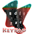 Linhas distorcido Keypad ícone