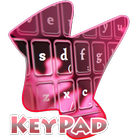 桃红色剥落 Keypad 盖 图标