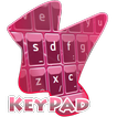 Garis merah muda Keypad