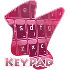 Linhas cor-de-rosa Keypad ícone