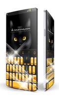 Black Cat Keypad Art Affiche