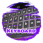 Purple light beams Keypad Skin icône