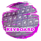 Purple palm trees Keypad Skin icône