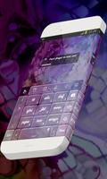 برنامه‌نما Purple palm trees Keypad Skin عکس از صفحه