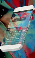 Red flower bud Keypad Skin syot layar 3