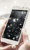 Black Chrome Keyboard Theme ảnh chụp màn hình 3