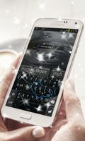 Black Chrome Keyboard Theme ảnh chụp màn hình 2