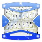 Bright White Keyboard Theme أيقونة