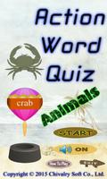 Action Word Quiz (Animals) Affiche