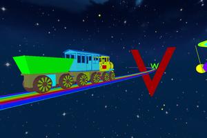 3D ABC Space Train Game - Learn Alphabet For Kids تصوير الشاشة 1