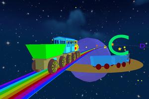 3D ABC Space Train Game - Learn Alphabet For Kids تصوير الشاشة 3