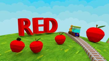 Learn Colors - 3D Train Game For Preschool Kids پوسٹر