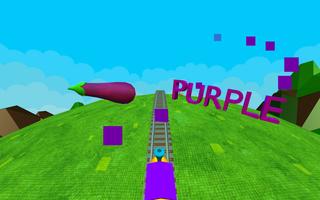 Learn Colors - 3D Train Game For Preschool Kids اسکرین شاٹ 1