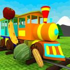 Learn Fruits & Vegetables - Kids Toy Train Game icône