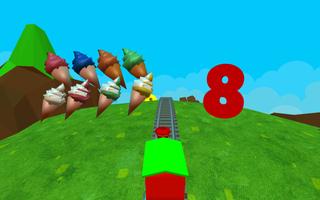 Learn Numbers 1 to 10 For Toddlers - 3D Train Game تصوير الشاشة 3
